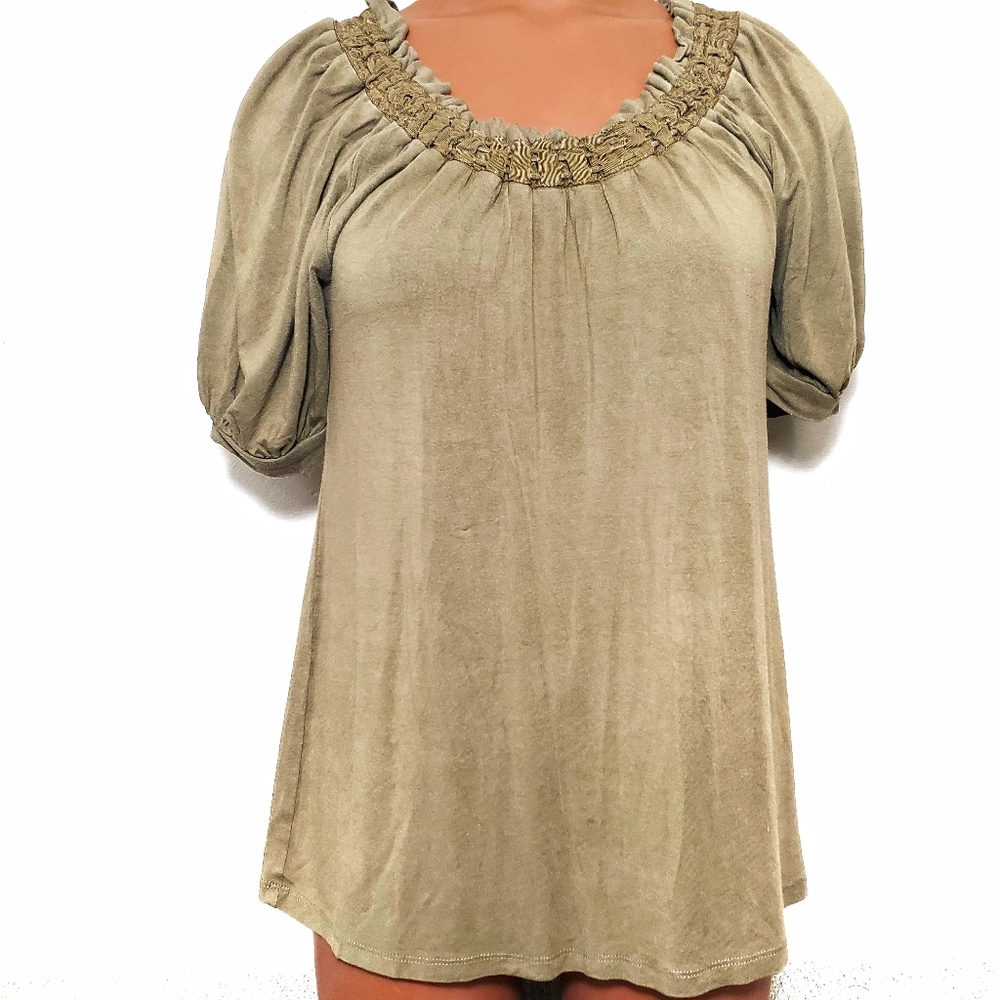 Michael Kors Scoop Neck Short Sleeve